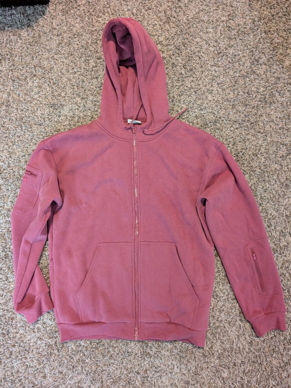 Comfrt Travel Essentials Zip Hoodie - Womens - Limited Edition Berry Color - Lg